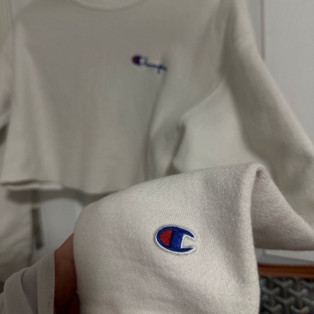 Champion White Sweatshirt